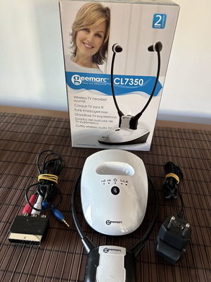Geemarc CL7350 wireless TV headset for hearing impaired