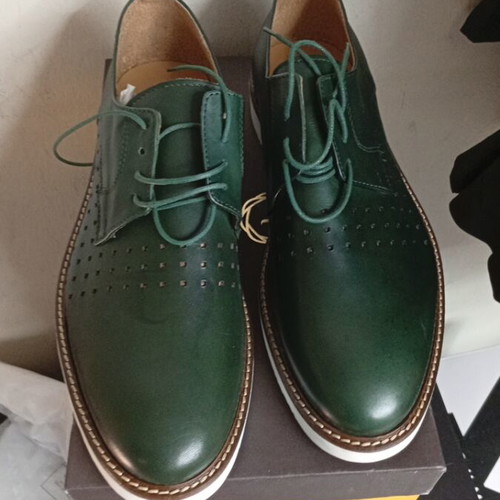 Riviera Milano green leather shoes size 43 new