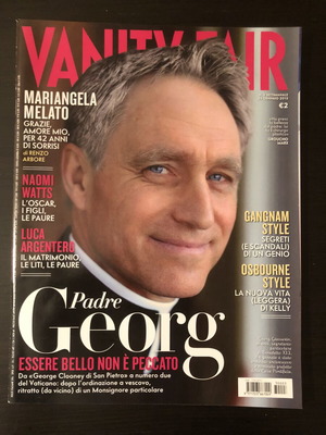 Περιοδικό Vanity Fair ιταλική έκδοση, τεύχος 23 Ιανουαρίου 2013