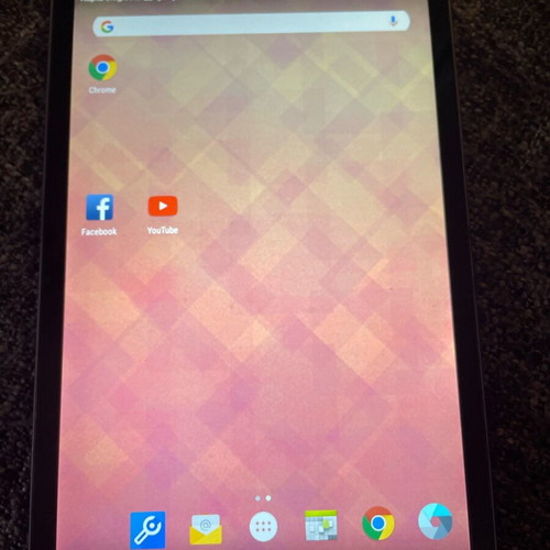 Vodafone 4G tablet used with case and 8GB SD card
