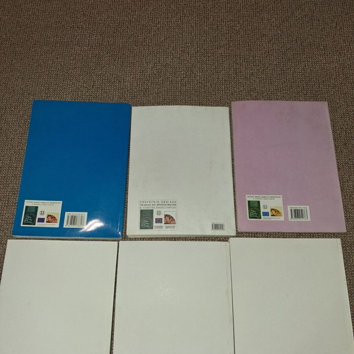 Set of 6 Greek textbooks on architectural drawing and building works