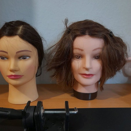 Practice hairdressing dolls used, pack of 2