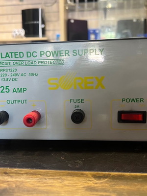 Sorex RPS1220 regulated DC power supply used