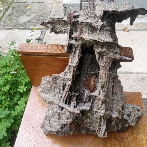 Chinese fossil statue used, very old imperial artifact