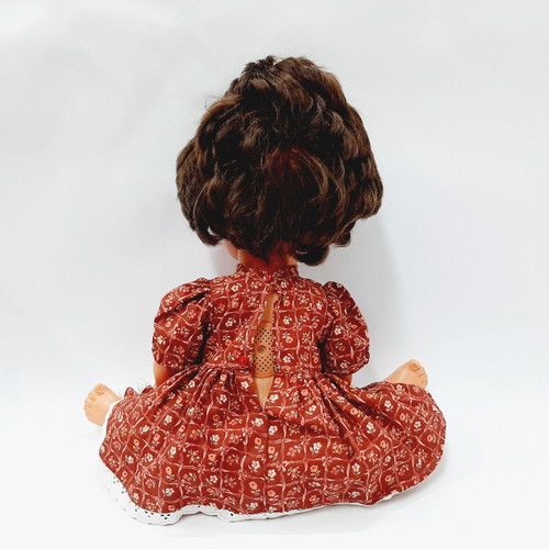 Vintage doll 60s rubber and early plastic with original dress