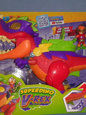 Superthings Superdino V-Rex new figure toy with accessories