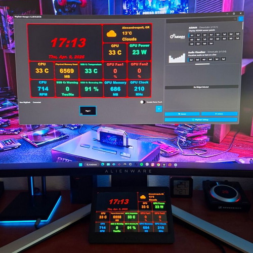 G-Skill WigiDash touchscreen monitor like new
