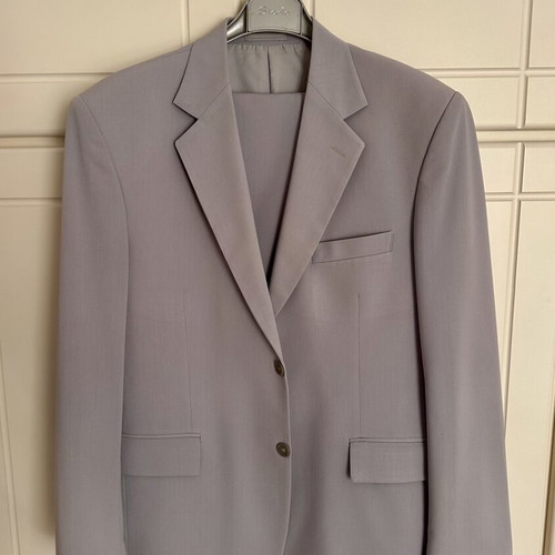 Old River suit used, light gray, size Large