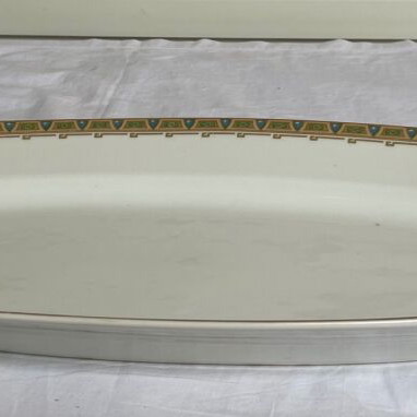 Wm Guerin Limoges Oval Serving Platter used, antique 60 cm