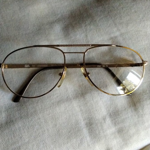 Vintage Aviator Eyeglass Frame gold, like new, size 56