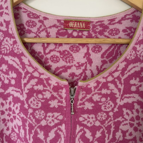 Oleana cardigan XL like new, pink