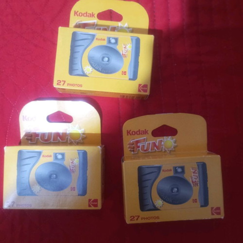 Kodak Fun collectible disposable cameras new, pack of 3