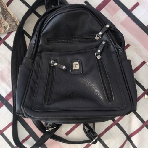 Women's backpack bag, black