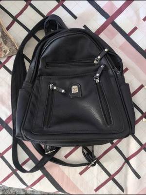 Women's backpack bag, black