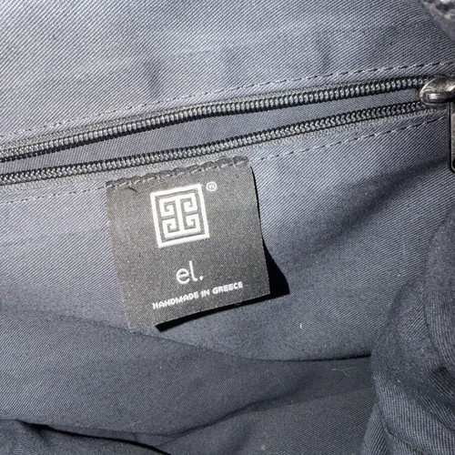 EL. Handmade in Greece large tote shoulder bag, geometric pattern