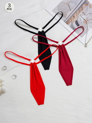 Men's String in Three Colors, New, One Size
