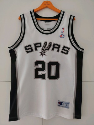 San Antonio Spurs NBA jersey Manu Ginobili used, size Large