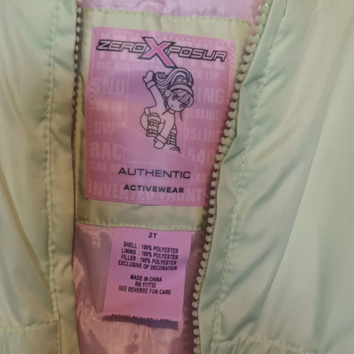 ZeroXposur Activewear ski suit for 2-year-old girl like new