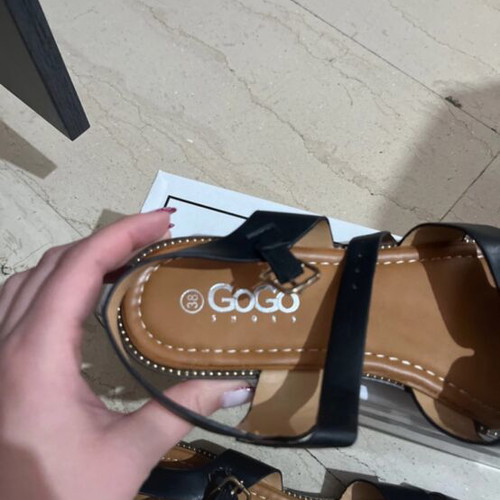 GoGo Shoes women's sandals size 38, new, black