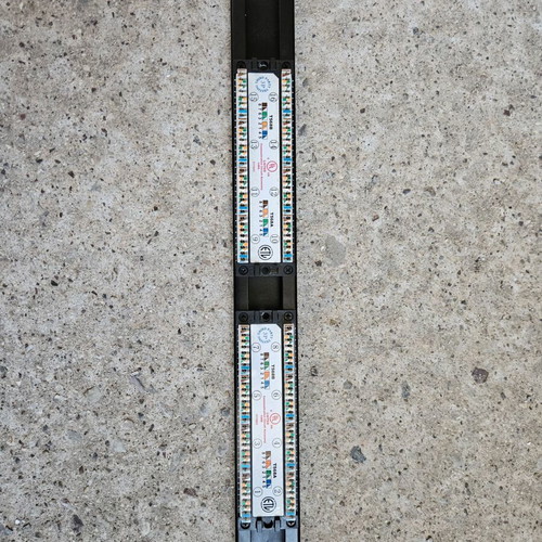 Patch Panel Cat.5e 16 Ports Used, Black