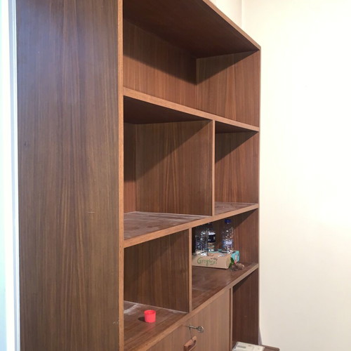 Bookcase made of solid wood used