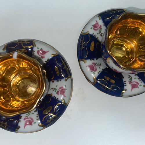 Limoge decorative cups used, set of 2 pieces