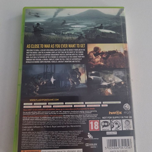Xbox 360 Operation Flashpoint Dragon Rising used