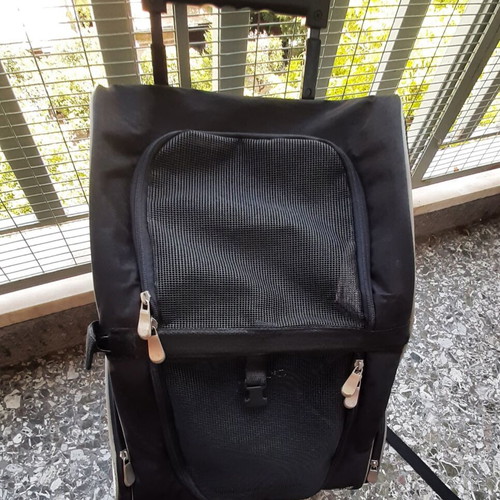 Trixie Pet Backpack used for Cat or Small Dog with Wheels