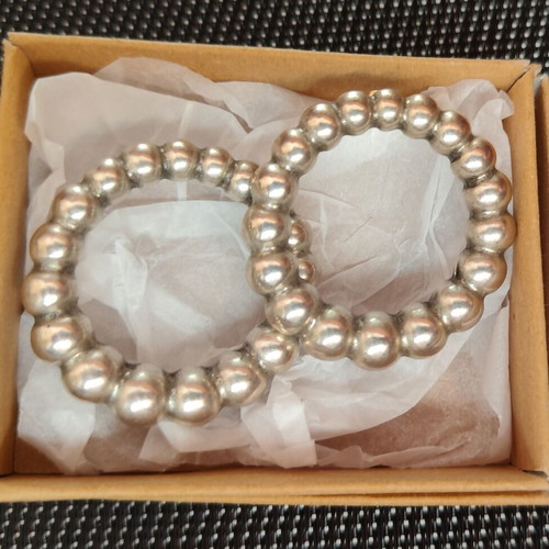 Large Silver Dangling Earrings like new