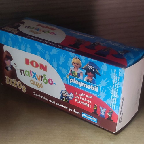 ION Playmobil chocolate surprise eggs new, pack of 3