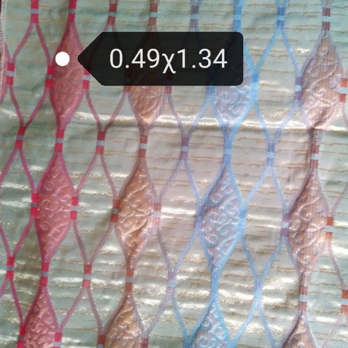Silk taffeta fabric for home clothing with rhombus and printed combo