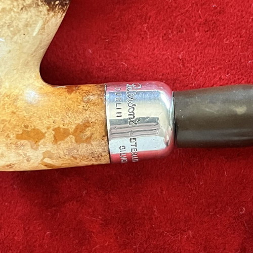 Πίπα καπνού Peterson of Dublin Meerschaum με δαχτυλίδι από ασήμι Sterling .925