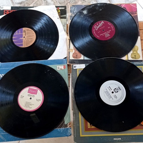 Vintage vinyl records lot, 4 LPs including Space Experience 2 and El Amor Brujo