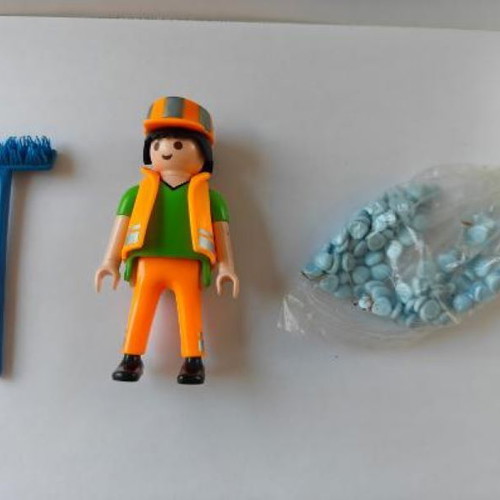 Playmobil 4045 Street Sweeper Vehicle used with original box