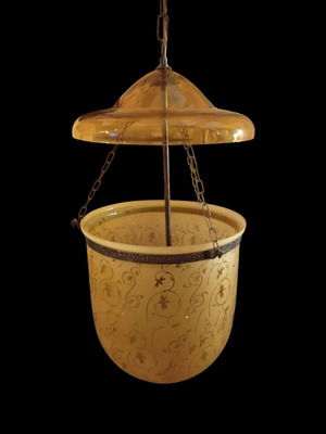Fusing glass candle-type pendant light new