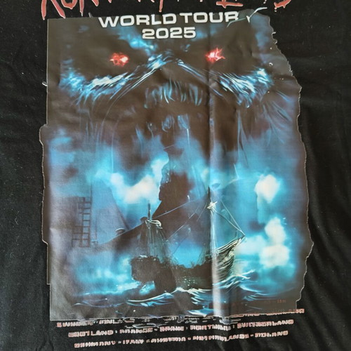 Iron Maiden Run For Your Lives 2025 μπλούζα καινούργια, μαύρο, μέγεθος L