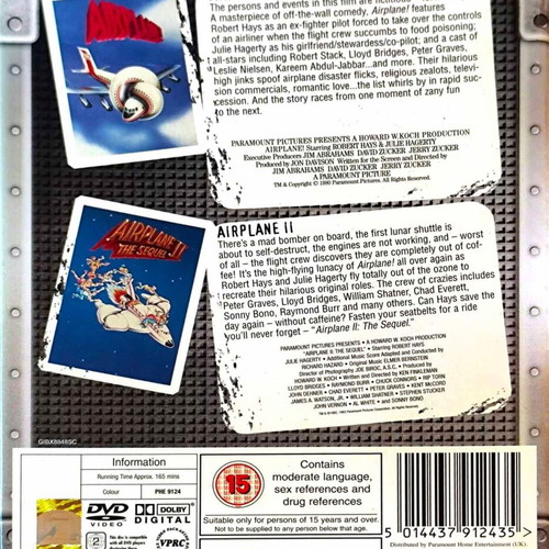 Συλλογή DVD Airplane και Airplane 2 The Sequel