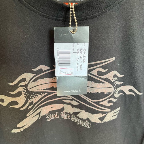 Spyke t-shirt new, size large, black