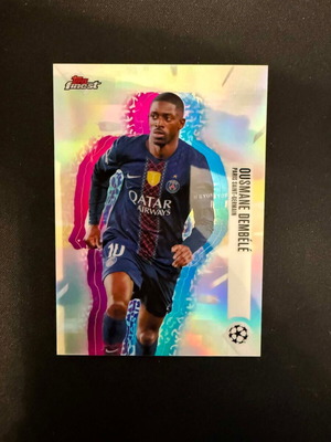 Ousmane Dembele Topps Finest UEFA Hologlow Variation 2025-26 new