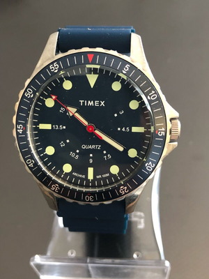 Timex Navi Depth men's watch new with blue silicone strap