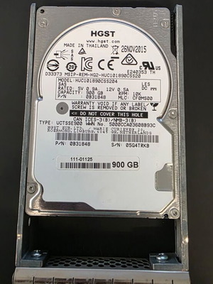 HGST SAS 10 Gb 900 GB hard drive compatible with NetApp chassis-C