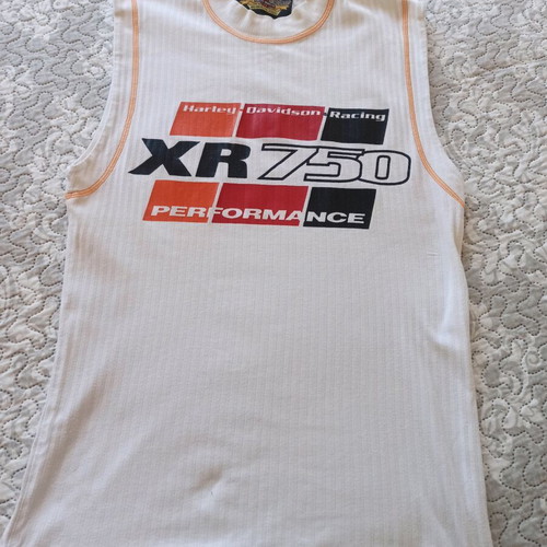 Vintage Harley-Davidson Racing XR750 sleeveless top size L like new