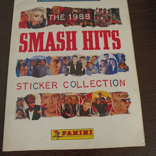 Panini album Smash Hits 1988 used, complete with poster