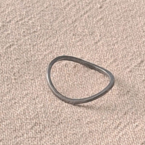 Handmade silver 925 ring set of 6 Organic Flow collection, like new