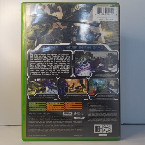 Halo 2 Xbox game, complete with manual, English edition