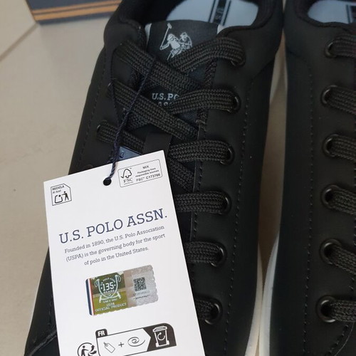 U.S. Polo Assn. sneakers black and white size 42