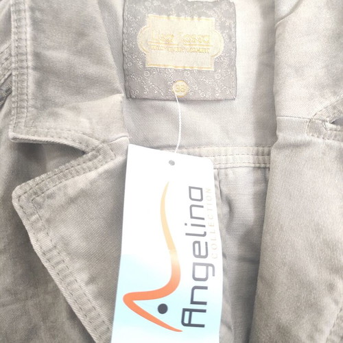 Women's gray jacket with vintage effect, new, size M