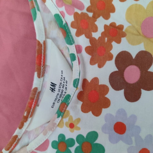 H&M Girl's Dress like new, colorful, sizes 104-110 cm