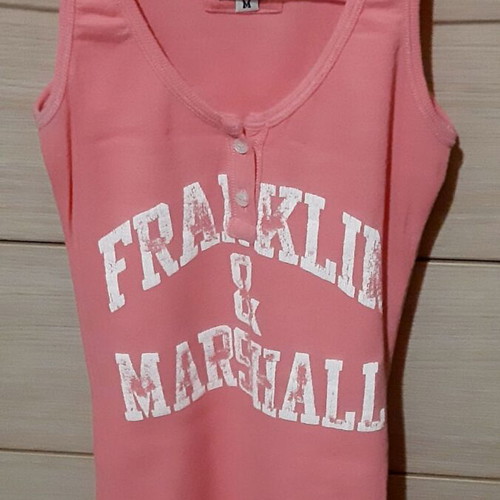 Franklin & Marshall cotton sleeveless top medium pink like new
