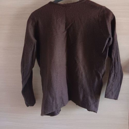 Women's brown cardigan like new with button details